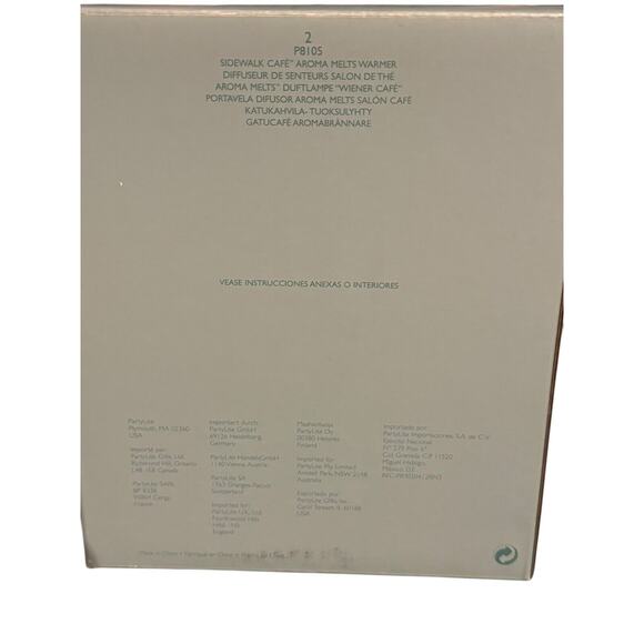 PartyLite P8105 Sidewalk Cafe Aroma Melts Warmer Teapot with Box Christmas Gift - Picture 5 of 6